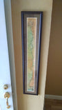 044 Framed Ribbon Map of the Mississippi River