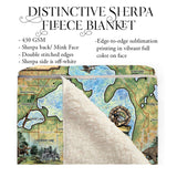 White Bear Lake, Minnesota Sherpa Fleece Blanket Double Stitched Edges Cozy Luxury Fluffy Super Soft 430 GSM Polyester Throw Blanket