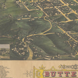 023 Butte City Montana 1884 Vintage map,antique maps,map vintage,map art vintage,montana map,coastal map,nautical map,vintage map montana,Vi