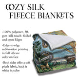Siesta Key Florida Map Blanket Double Stitched Edges Cozy Luxury Fluffy Super Soft 430 GSM Polyester Throw Blanket
