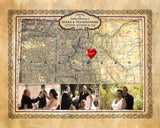 Wedding Anniversary Map