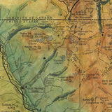45 Glacier National Park Montana Vintage map,Vintage map art,Montana vintage map,old map,antique maps,map vintage,montana map,coastal map,na