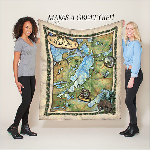 Cross Lake mn Sherpa Fleece Blanket Double Stitched Edges Cozy Luxury Fluffy Super Soft 430 GSM Polyester Throw Blanket