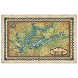 Norris Lake Tennessee Historic Map Art Print Poster Artwork Vintage Style Abstract Wall-Unframed Great Home Decor & Gift