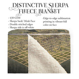 Montana Bozeman Birds Eye View Old Montana Map Blanket Double Stitched Edges Cozy Luxury Fluffy Super Soft 430 GSM Polyester Throw Blanket