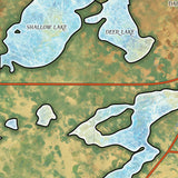 Great River Arts Lake Belle Taine Minnesota Lake Art Historic Map Reproduction Artwork Wall Art Print Vintage