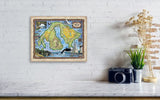 Orcas island, washington map, seattle map, seattle gifts, san juan islands, Orcas Island, orcas island map, puget sound map, orcas art