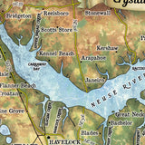 Great River Arts Crystal Coast No Illustrations Historic Map Reproduction Artwork Wall Art Print Vintage