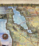 San Francisco Gift, California Gift, Custom Map Gift, San Francisco, San Francisco Art, San Francisco Print, California, Golden Gate Bridge