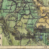 Montana map, Vintage map,Vintage map art,Montana vintage map,old map,antique maps,map vintage,map art vintage,vintage map montana,map ant