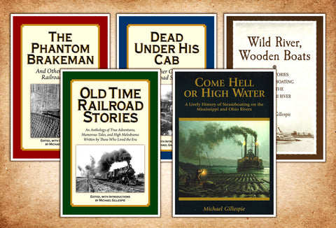 Steam Transportation Five book gift set by Michael Gillespie