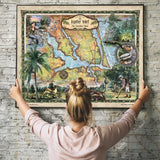 Jupiter Florida, florida gifts, coastal decor, florida map, customization, island art, beach house, beach decor, tropical decor, florida art