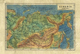 115 Siberia 1906 11x14" vintage historic antique map poster print by Lisa Middleton