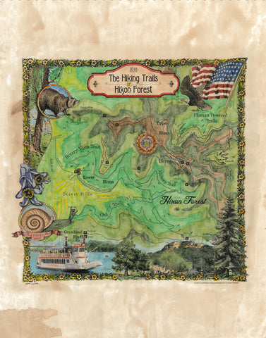 Hiking Hixon Antique Map Art Blanket Throw Sherpa Fleece Vintage Artwork Blanket For Bed Sofa Couch Chair Winter Travel & Great Gift