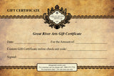 Great River Arts Gift Certificate