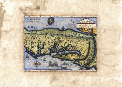 John Farrer's 1577 Map of the Virginia Territory
