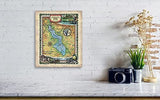 Findley Lake, New York, custom lake maps, lake house, lake art, lake house gift, rustic decor, custom maps, hand painted maps, map gifts