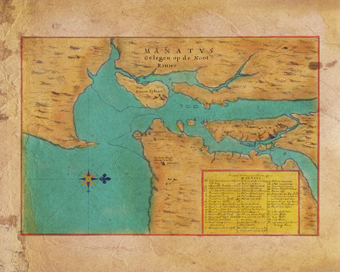 Educational Map Series: Manhattan 1639- The first true map of Manhattan Island