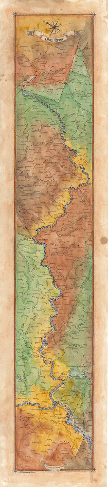 225 Ohio River Ribbon Map