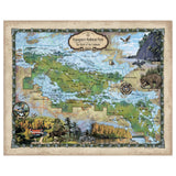 Lake Superior, Voyageurs National Park, Minnesota map, hiker gift, Minnesota gift, great lakes decor, Minnesota, Cabin decor, canoe, camping