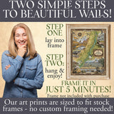 Great River Arts Bosque Historic Map Reproduction Artwork Wall Art Print Vintage