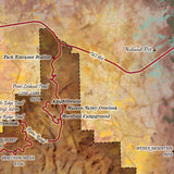 Colorado Custom Art Mesa Verde Historic Map Reproduction Artwork Wall Art Print Vintage