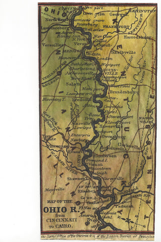 Ohio River Ribbon Map