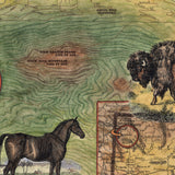 35 Jackson Wyoming and Vicinity 11x14" vintage historic antique map poster print by Lisa Middleton