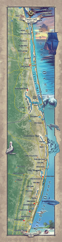 218 Custom map of the Treasure Coast