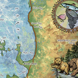 flathead lake, flathead lake mt, flathead lake map, map flathead lake, montana map, map montana, montana, montana art, western decor, horse