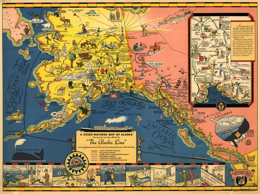 Educational Map Series: The Alaska Line