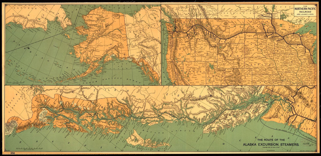 Educational Map Series: The Route of the Alaska Excursion Steamers