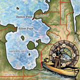 Great River Arts Pelican Lake Historic Map Reproduction Artwork Wall Art Print Vintage