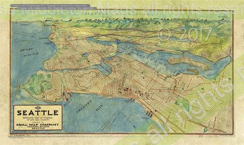 020 Birds Eye View of Seattle 1891