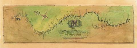 Zebulon Pike's Map of the Upper Mississippi River with Eagle